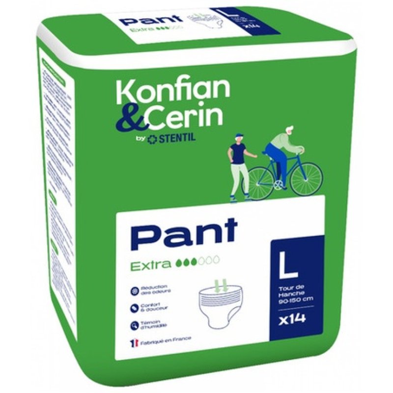 The Konfian & Cerin Adult Absorbent Pants for Light Protection
