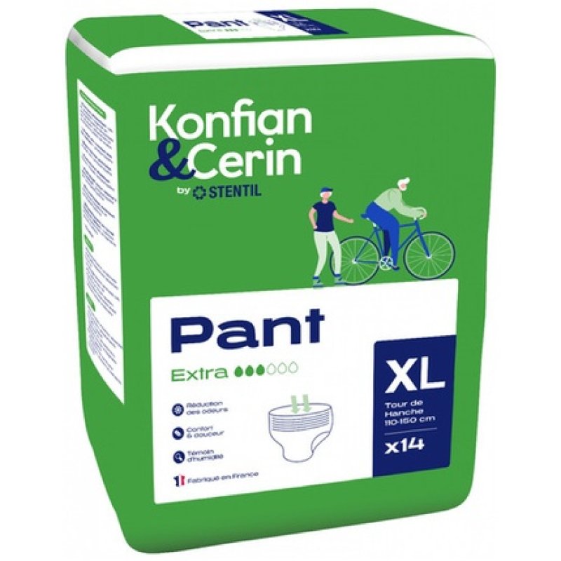 The Konfian & Cerin Adult Absorbent Pants for Light Protection