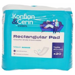 Stentil Konfian & Cerin Rectangular Pad Right Insert 20 x 60 cm