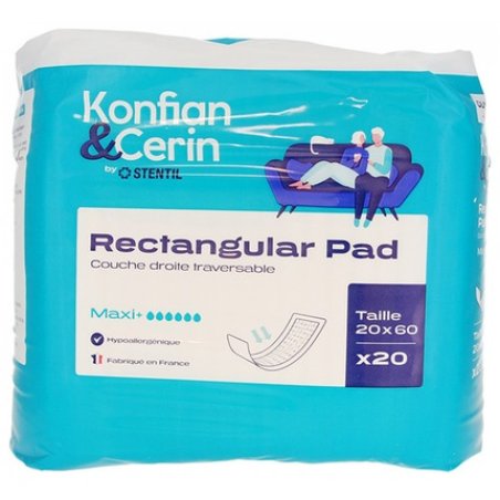 Stentil Konfian & Cerin Rectangular Pad Right Insert 20 x 60 cm