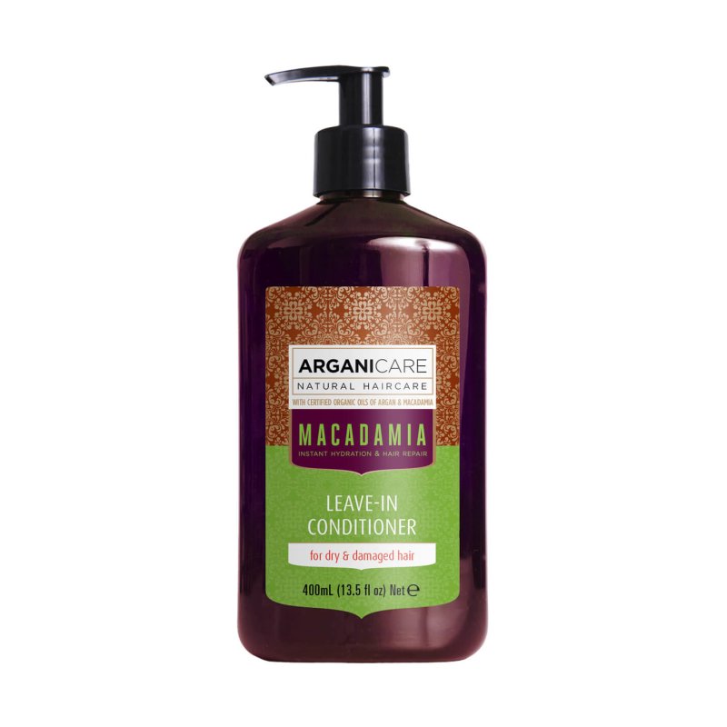 Arganicare Argan Oil & Macadamia Soin Réparateur Sans Rinçage – Macadamia, 400 ml