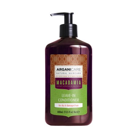 Arganicare Argan Oil & Macadamia Soin Réparateur Sans Rinçage – Macadamia, 400 ml