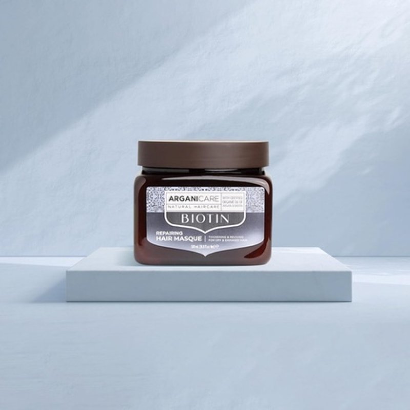 ARGANICARE Moisturizing and Repairing Mask Enriched with Biotin and Argan Oil Strengthens Hair Provides Nutrients and