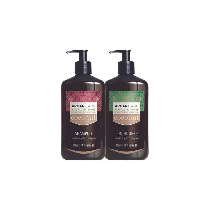 Arganicare Coconut Shampoo And Conditioner Set 400 Ml