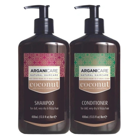 Arganicare Coconut Shampoo And Conditioner Set 400 Ml