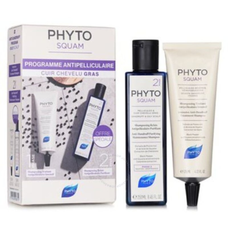 Phyto Squam Kit Intensive Shampoo 125ml And Purifying Shampoo 250ml