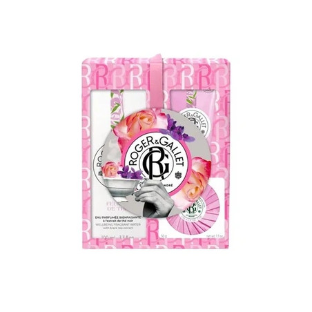 Roger & Gallet Tea Leaf Gift Set - Fragrant Water 100 Ml, Soap 50 G, Shower Gel 50 Ml