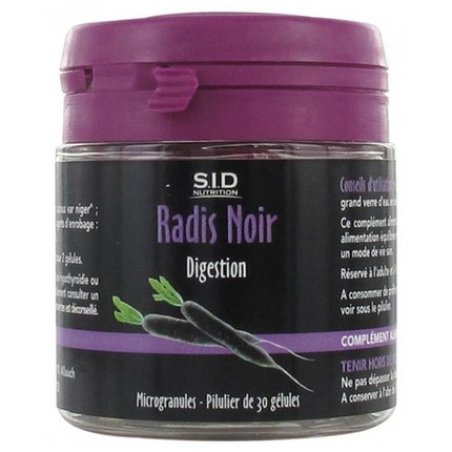 Sid Nutrition Black Radish Digestion Dietary Supplement 30 Capsules