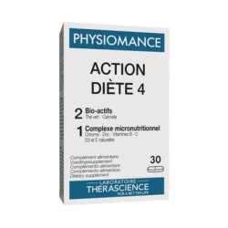 LABORATOIRE THERASCIENCE Physiomance Action Diète 30 Tablets - Pack of 4