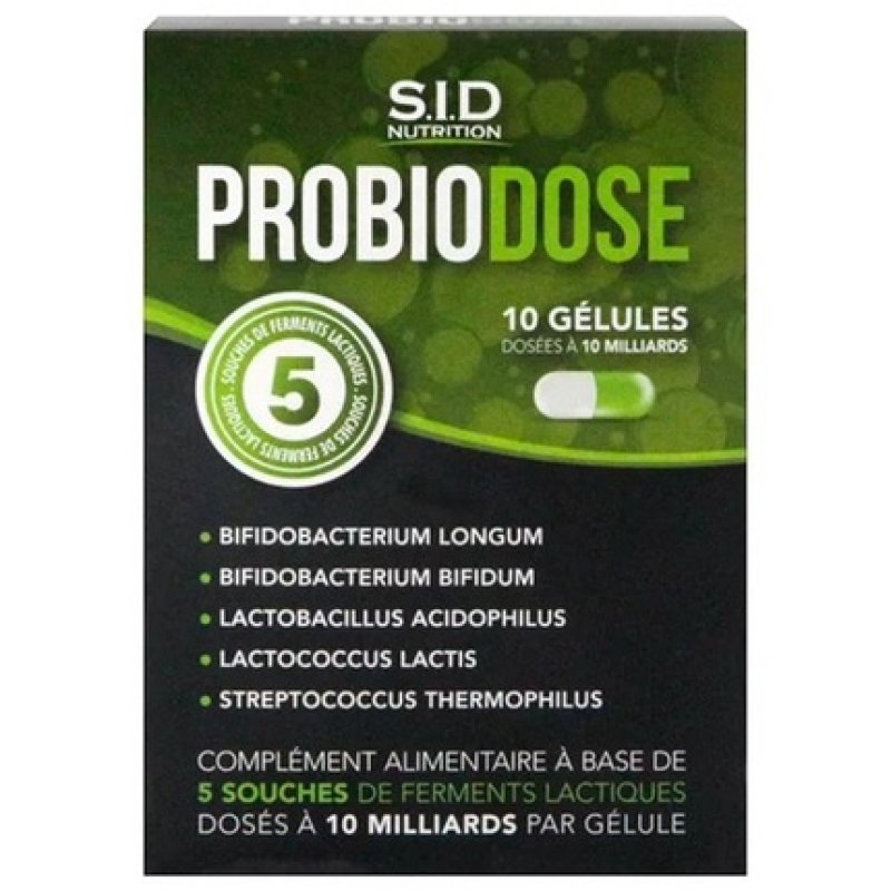 Sid Nutrition Probiodose Dietary Supplement 10 Capsules