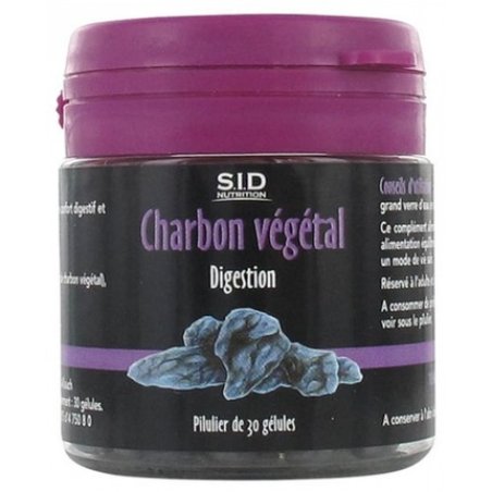 S.I.D Nutrition Digestion Vegetable Coal 30 Capsules