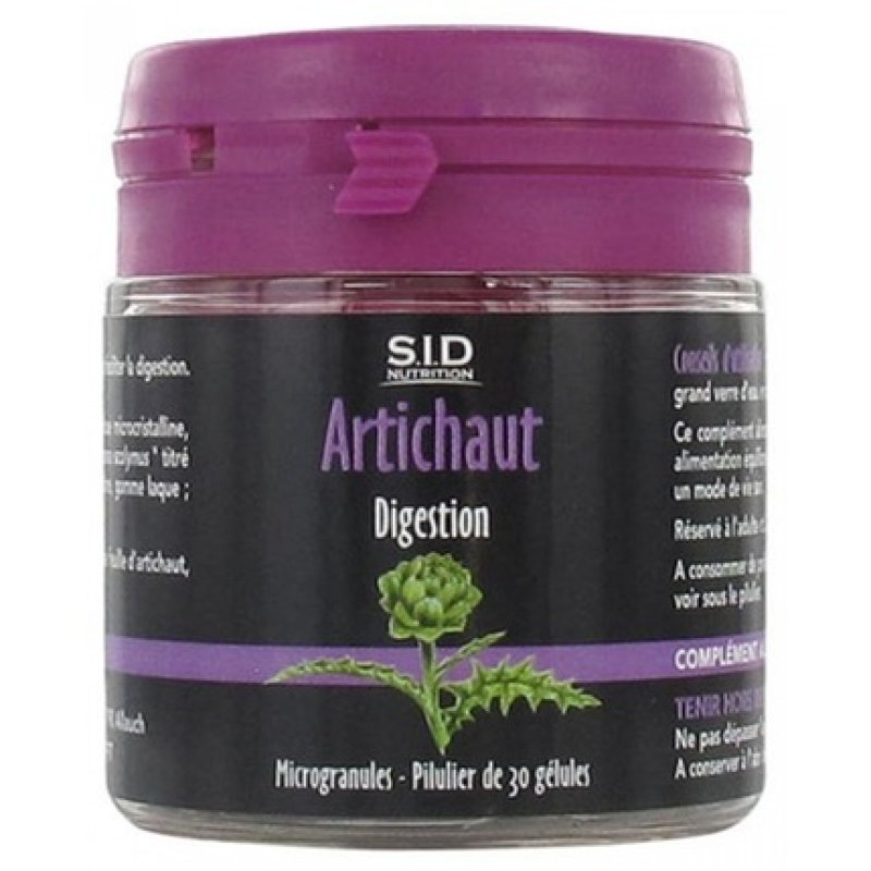 Sid Nutrition Digestive Artichoke Dietary Supplement 30 Capsules