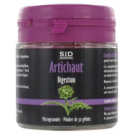 Sid Nutrition Digestive Artichoke Dietary Supplement 30 Capsules