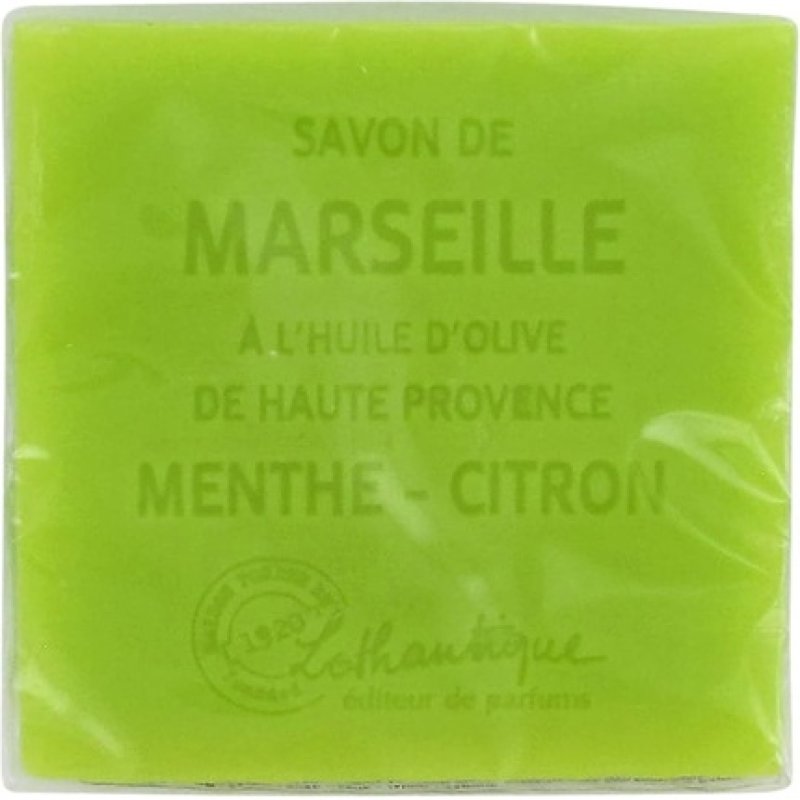 Lothantique Marseille Soap Fragranced 100g - Mint Lemon