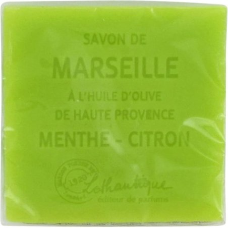 Lothantique Marseille Soap Fragranced 100g - Mint Lemon