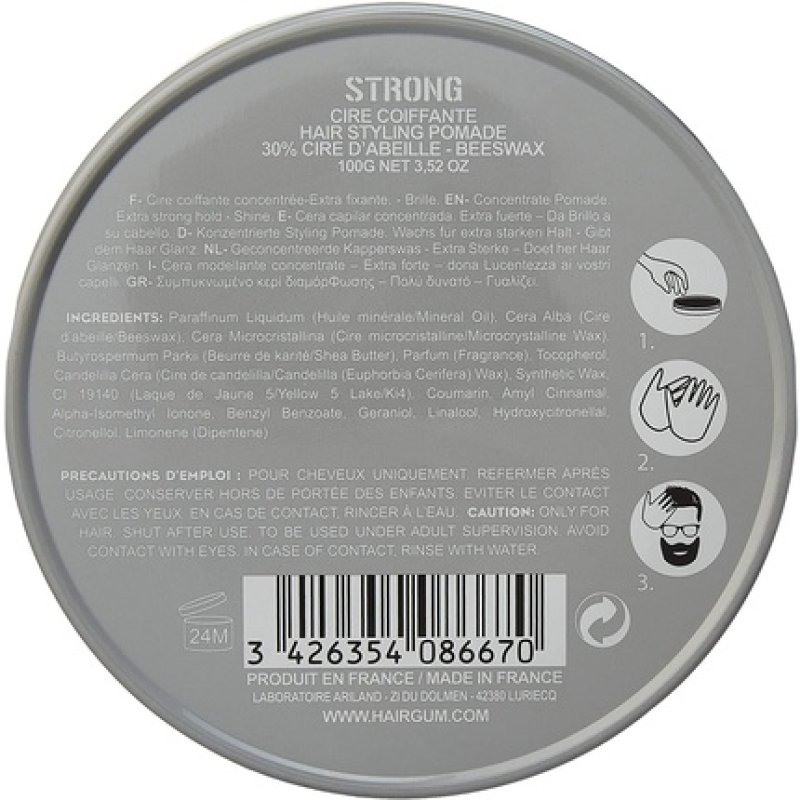 Hairgum Clay and Wax Strong 100g