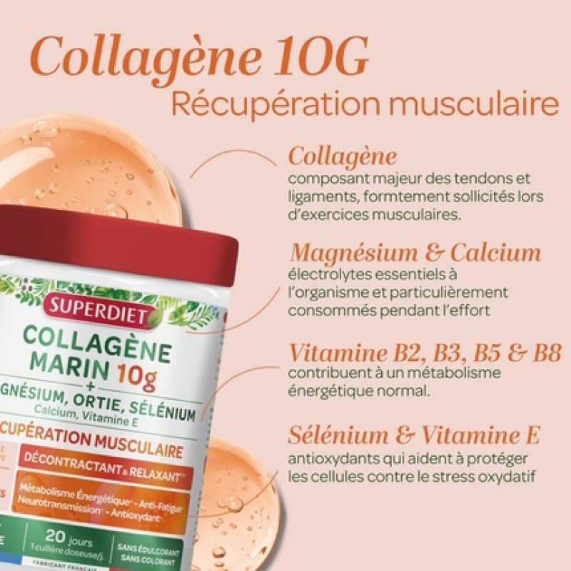 Superdiet Marine Collagen for Muscle Recovery and Relaxation