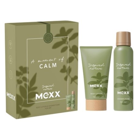 Set Mexx Inspired Nature Body Lotion 150ml Shower Foam 150ml