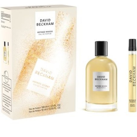 David Beckham Refined Woods Gift Set Eau De Parfum 100ml And Travel Size 10ml