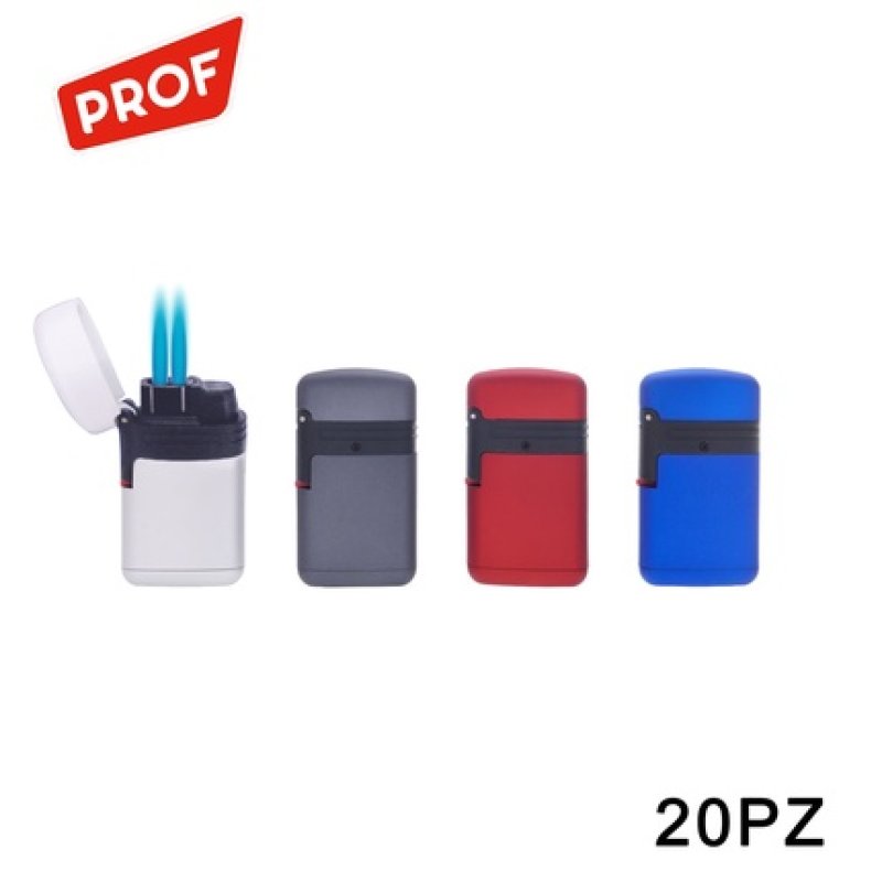 Prof Turbo Double Flame Lighter - Pack Of 20
