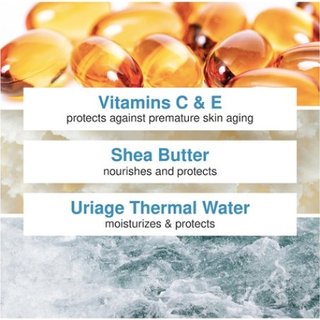 Uriage Eau Thermale Moisturizing Lipstick 4g with Shea Butter and Borage Oil - Nourishes, Restores, Protects -