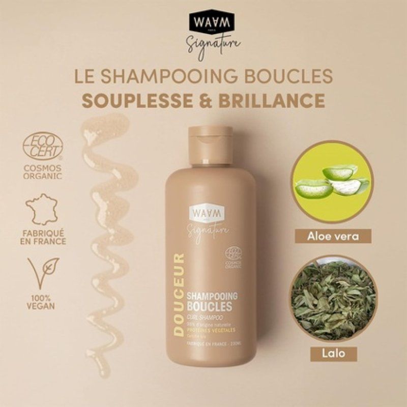 Waam Shampoo for Curls 230ml - Curly, Wavy, Frizzy Hair
