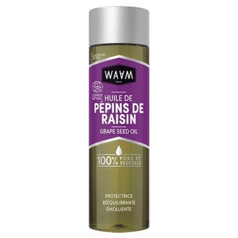 Waam Grape Seed Oil 75ml - Pure Vegetable Oil for Protection and Balance
