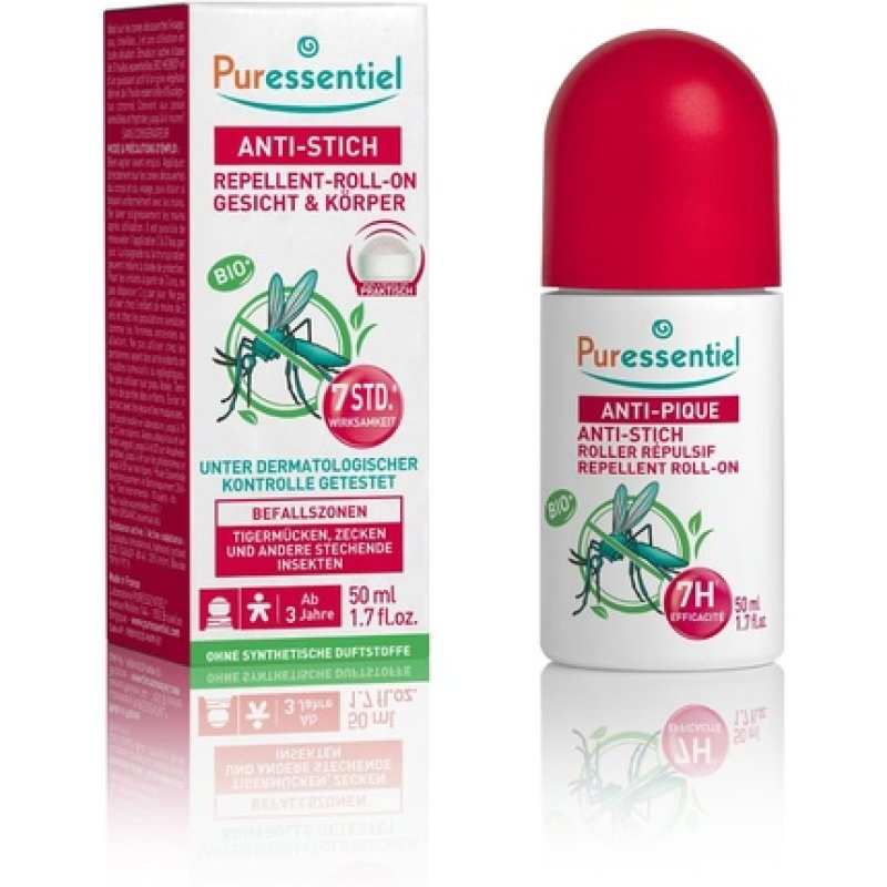 Puressentiel Bite & Sting Repellent Roll-On for Face & Body 50ml
