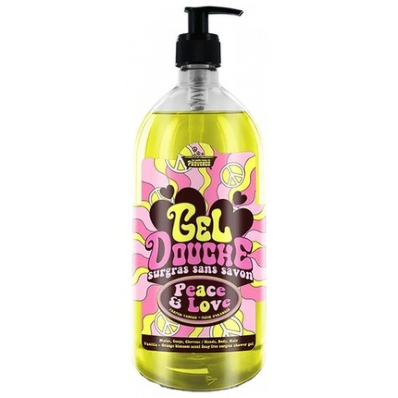 Les Petits Bains De Provence Shower Gel Vanilla Orange Blossom 1L