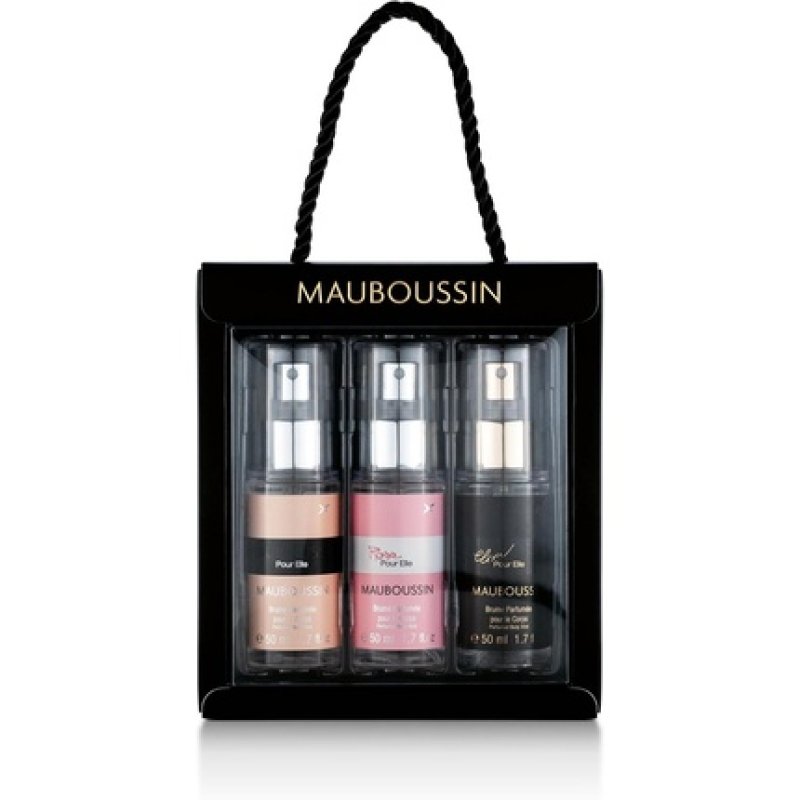 Mauboussin Pour Elle Body Mist Set: Pour Elle Mist, Elixir Pour Elle Mist, Rose Pour Elle Mist