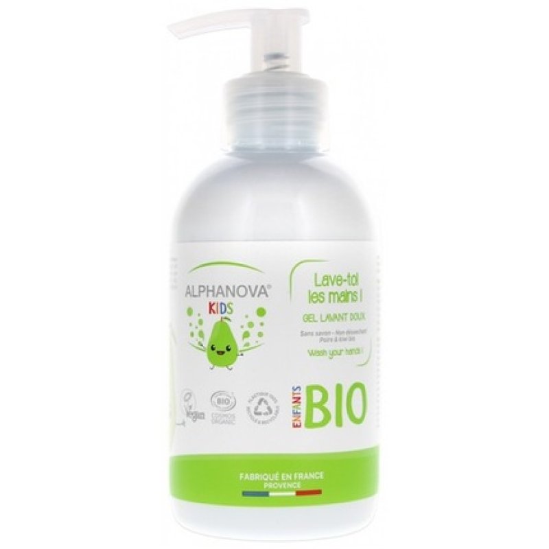 Alphanova Kids Lava-Toi Les Mains Mild Wash Gel Pear & Kiwi Organic 250ml