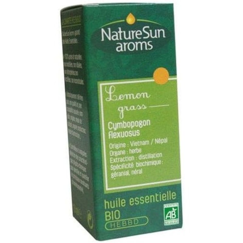 Nature Sun Aroms Lemon Grass Organic Essential Oil 10ml