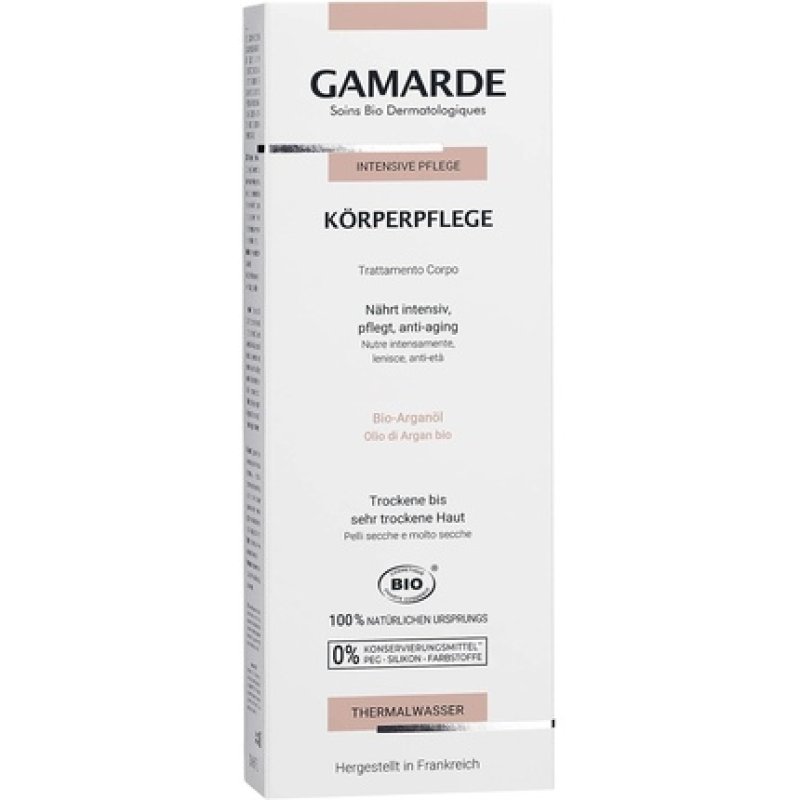 GAMARDE Bio-Cosmetics Body Care with Sunflower, Lavender and Argan Oil - Rich Body Lotion for Dry to Very Dry Skin -