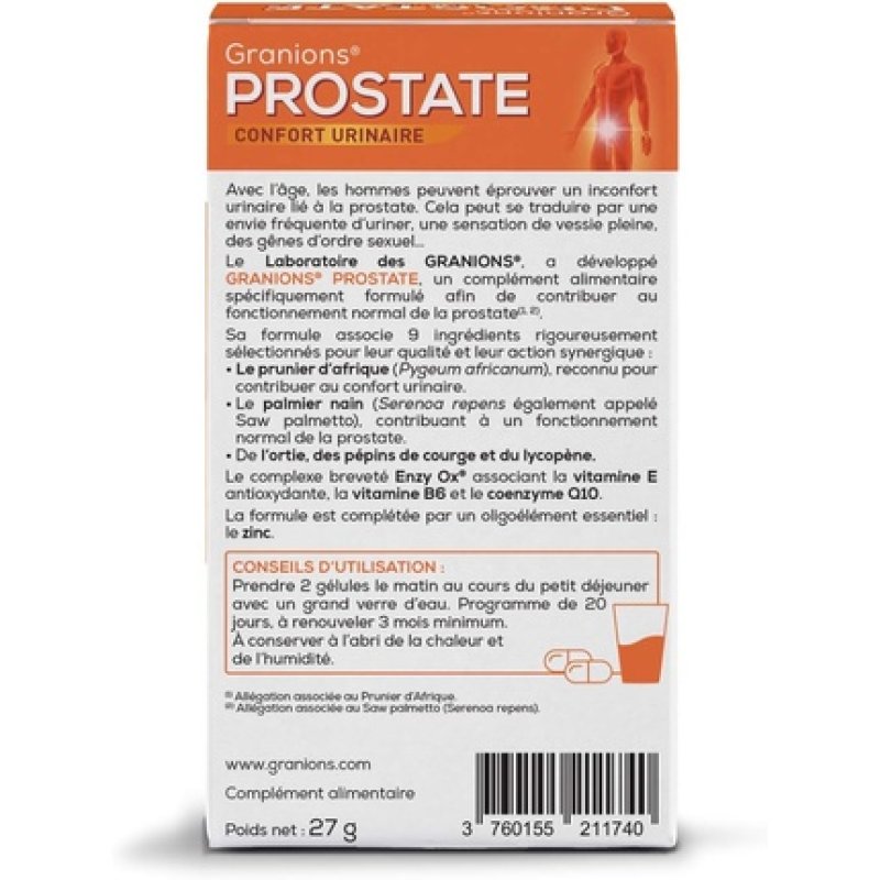 Granions Prostate Support for Proper Functioning