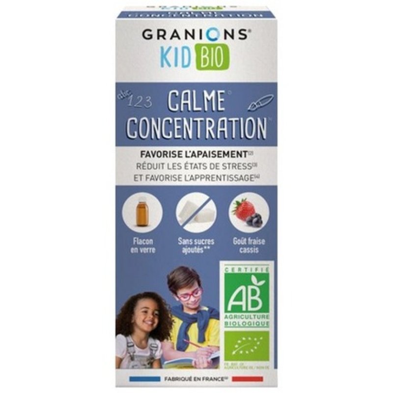Granions Kid Calme Concentration Bio Food Supplement 125ml