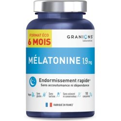 Granions Melatonin 1.9mg Sleep Food Supplement Made in France