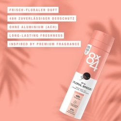8X4 N°14 Floral Breeze Deodorant Spray 150ml - Lightweight Can