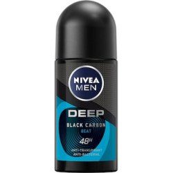 Nivea Men Deep Black Carbon Anti-Perspirant Roll-On 48h - 50ml