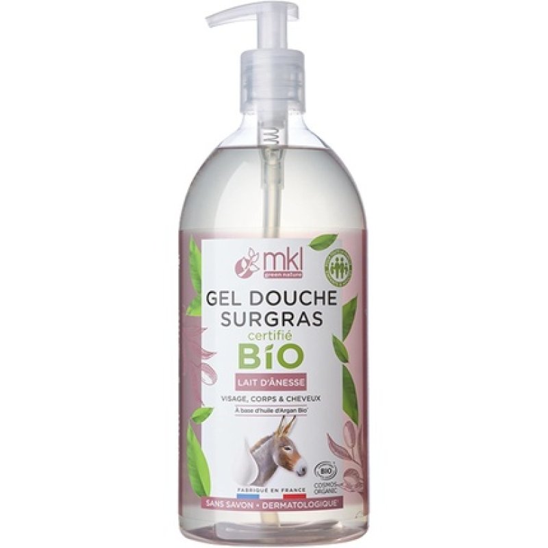 Mkl Green Nature Rich Shower Gel with Donkey Milk Organic 1L