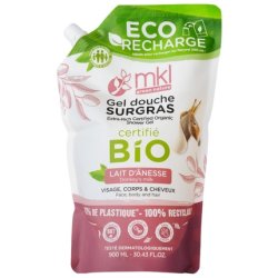 Mkl Green Nature Moisturizing Shower Gel Donkey Milk Eco-Recharge 900ml