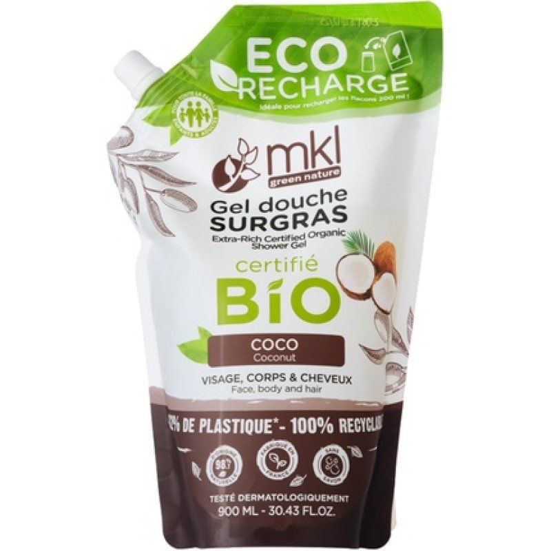 Mkl Green Nature Surgras Coco Organic Eco-Refill Shower Gel 900ml