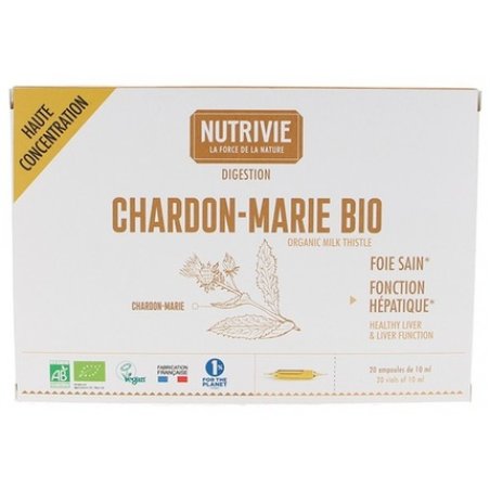 Nutrivie Organic Milk Thistle Ampoules 10ml