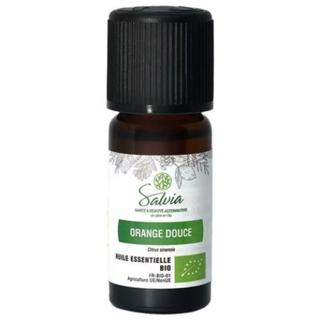 Salvia Nutrition Organic Sweet Orange Essential Oil 10ml - Calming Effect