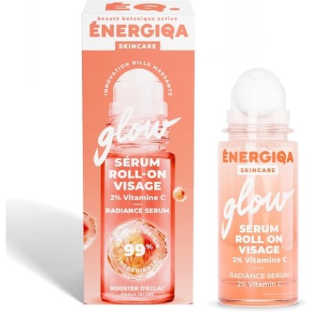 Energiqa Vitamin C Radiance Face Serum Roll-On for Luminous Complexion