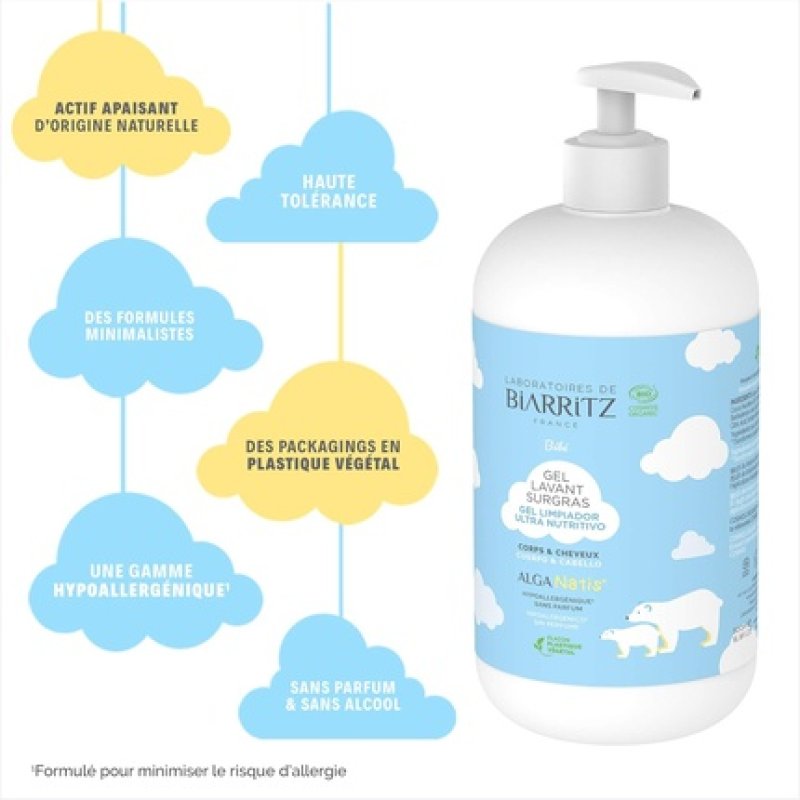 Laboratoires de Biarritz Alga Natis Organic Cleansing Gel 500ml