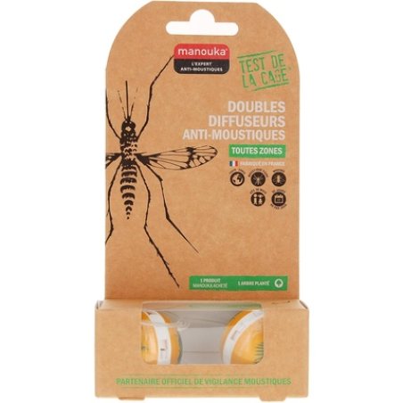 Manouka Double Mosquito Repellent Diffusers - Sheet Leaf