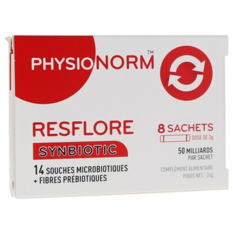 Laboratoire Immubio Physionorm Resflore Lactic Ferments 8 Sachets