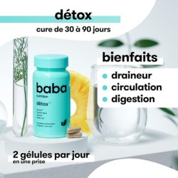 Baba Nutrition Detox Food Supplement Complex of 4 Certified Plants