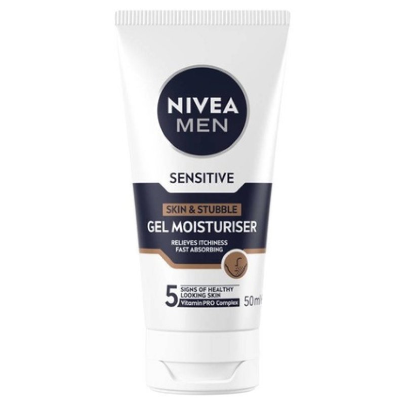 Nivea Men Skin Stubble Moisturizer Face Gel - 50 Ml