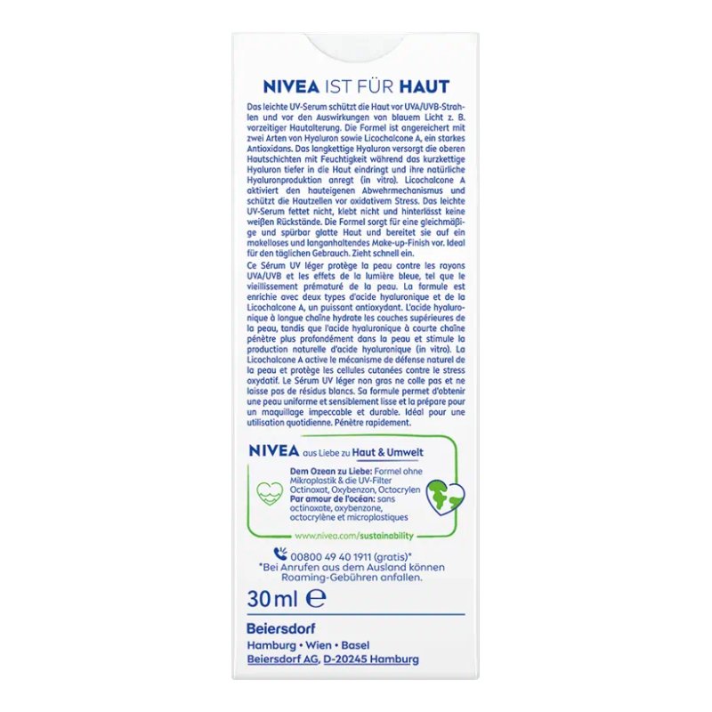 Nivea Sun UV Face Primer Serum SPF 50 30ml